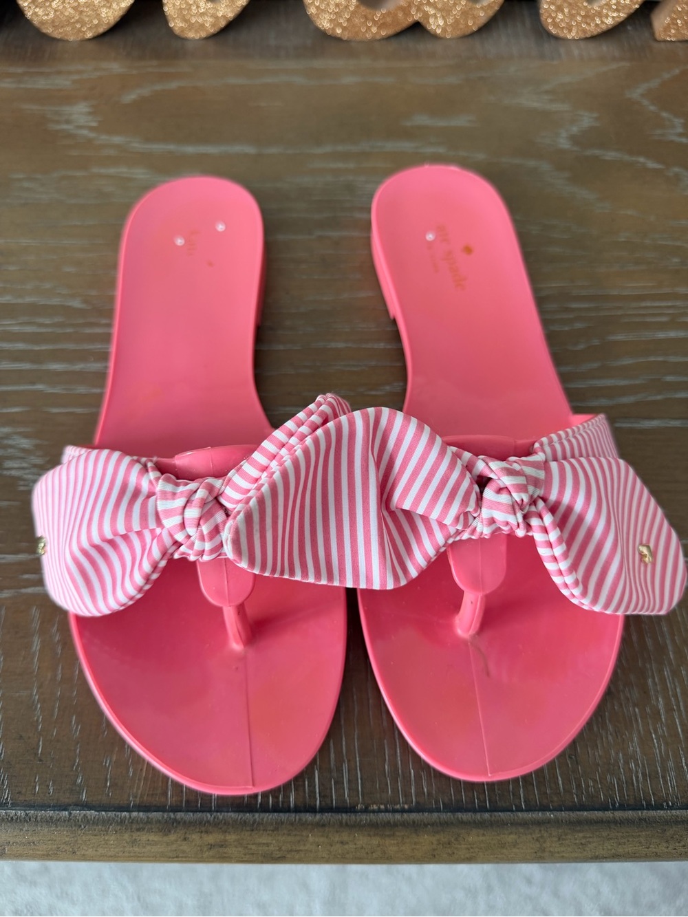 kate spade Pink Bow Toe-Post Sandals